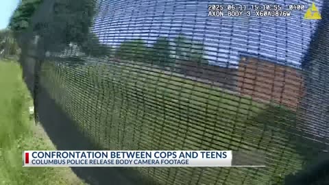 Body cam footage shows confrontation between teens, police