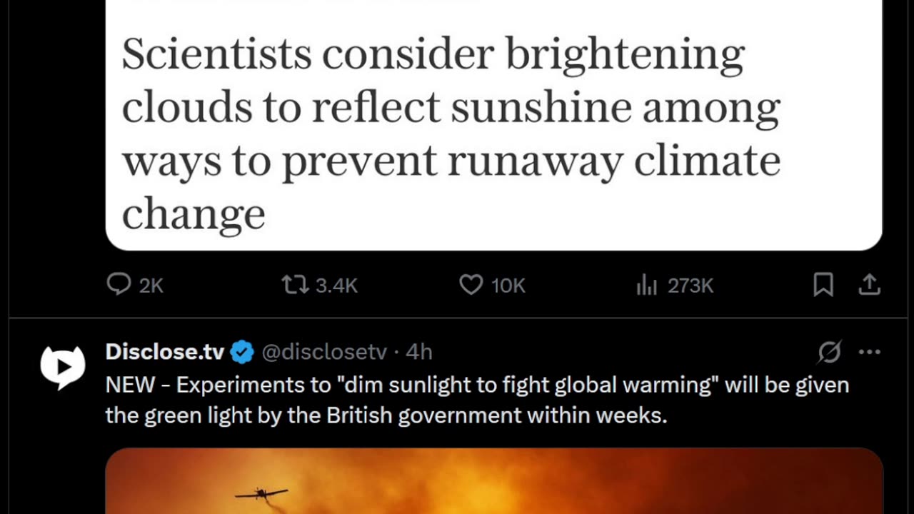 UK Approves Sunlight-Dimming Tests: Twitter Questions Geoengineering Risks