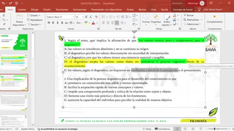 SAVIA REGULAR 2025 | Semana 12 | Filosofía