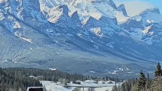 Breathtaking drive through the Rockies in Alberta, Canada