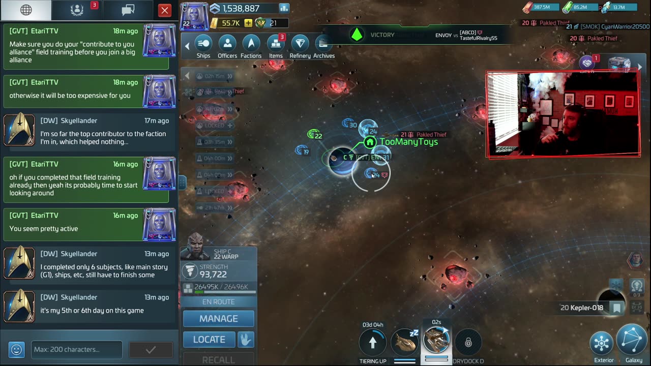 (server 709) Ops 22 New Commander - Draining Rivals Base! - STFC Live Stream