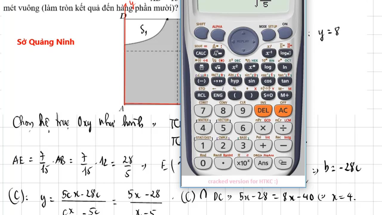 Một công ty đang thiết kế một bảng quảng cáo hình chữ nhật ABCD có kích thước AB=12cm và AD=8m..