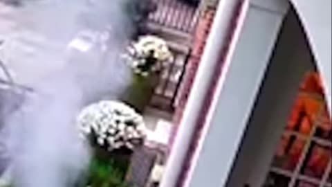 BBQ Fail! Man vs. Floating Platform & Grill Smoke Cloud