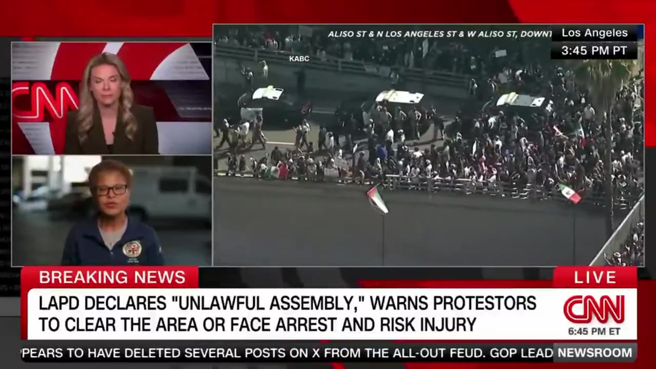 LA Mayor claims there's no need to have federal troops on the ground amidst violent protests