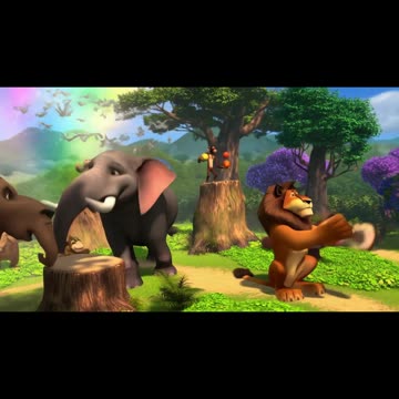 Sher Aaya Sher Aaya | Jungle Ka Raja | Hindi Moral Rhyme for Kids