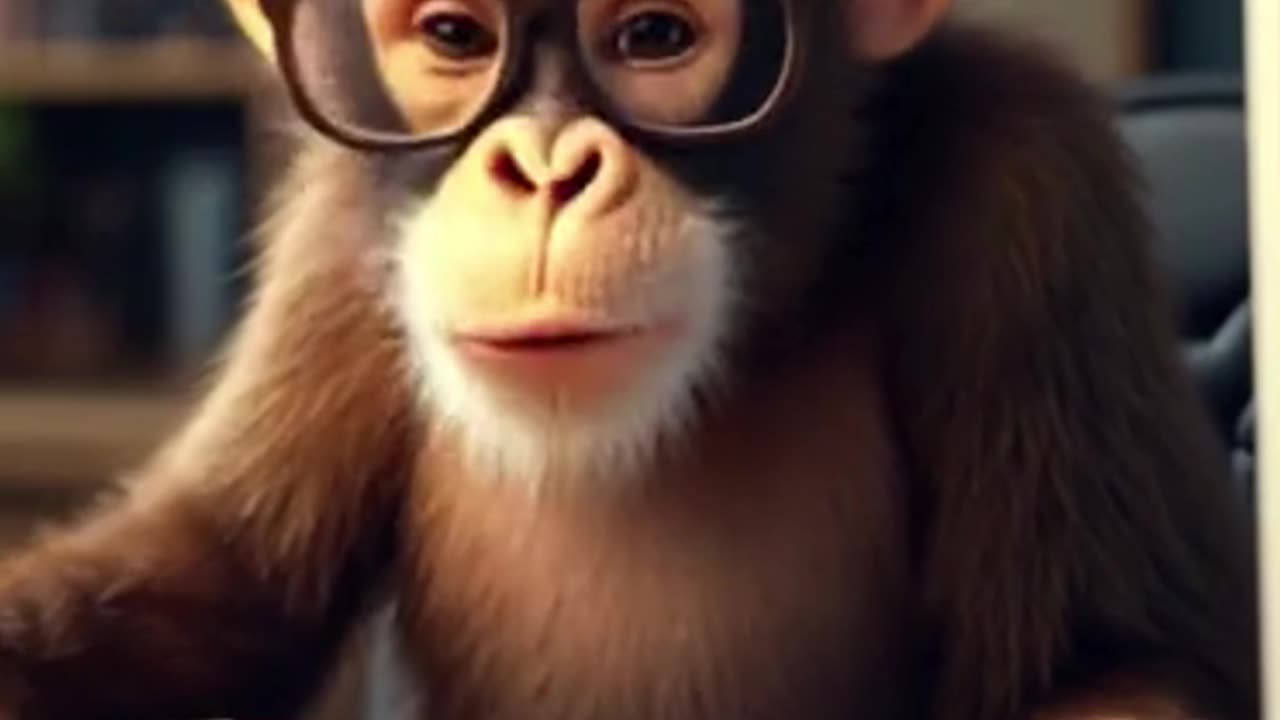 Cutest Monkey Office FAIL Ever – He Just Wanted to Call His Mom 😭🐒