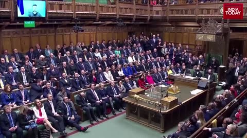 President Zelenskyy Channels Winston Churchill While Addressing British MPs About Russian Invasion