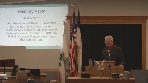 Sunday School. Pastor Troyer; God's Justice and Mercy