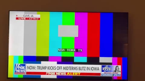 In the middle of Trumps speech—EBS said New York TX