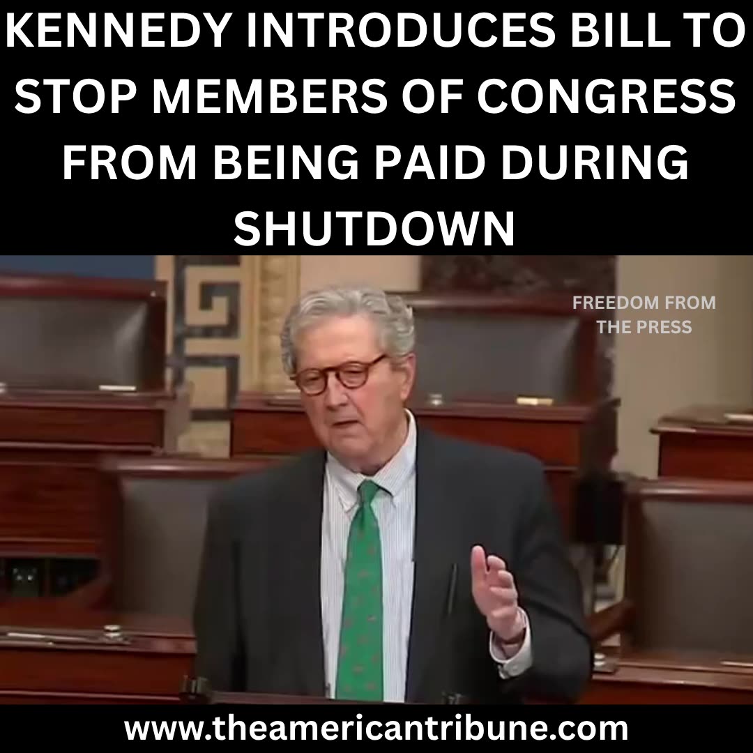 WATCH: GOP Senator Introduces Bill to Cut Congressional Pay During Shutdown