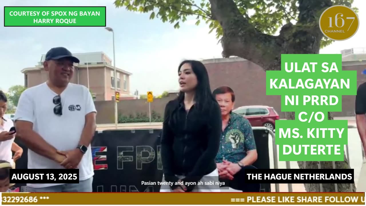 ULAT SA KALAGAYAN NI PRRD C/O MS. KITTY DUTERTE AUGUST 13,2025