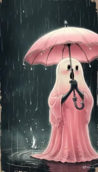 Rainy Day Ghost 👻☔ | A Vintage Haunting in the Storm