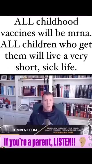 All children vaccines will be mrna, if your a parent you need to listen....
