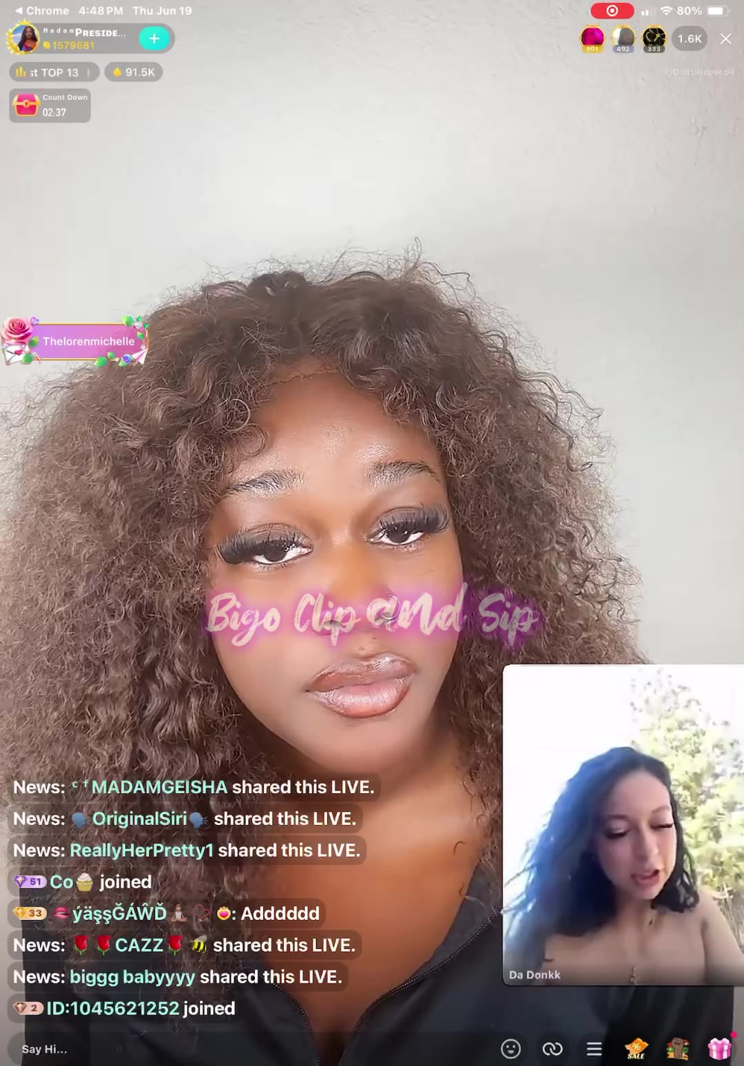 MadamLo interviews girl that fought StormNyx at DJ Sky pool party 6/19/25 #bigoclipandsip