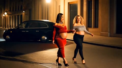 Selena & Lina: Lesbian Nighttime Passion