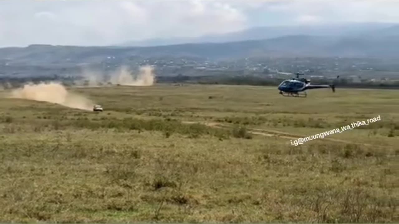 Helicopter Vs Safari Rally Car🔥🔥