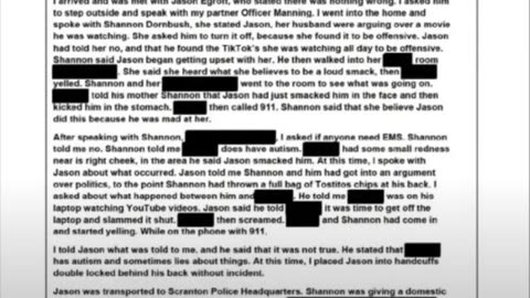 Jason's Police Report ***Alledgedly***...