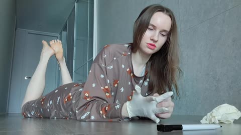 calm sounds for sleeping in latex gloves asmr