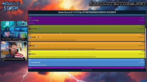 Absolute Storm Ep 62 7/22/25 9pm EDT HUNTER|OBAMA|OZZY|ABSOLUTE HEALTH|AOTW