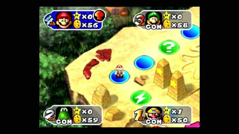 #marioparty2 HARD A.I. Mystery Land 35 Turn Game Part Five