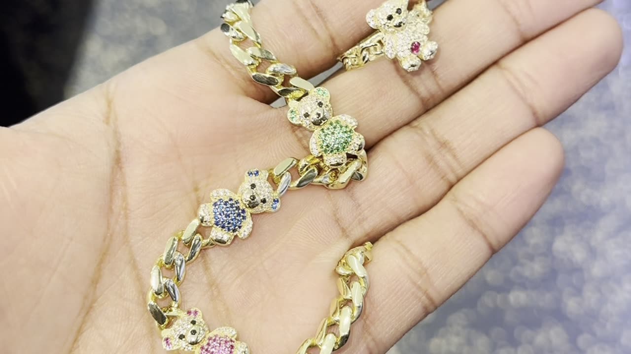 10k Gold 🧸 Bracelet & Ring Setup on Sale