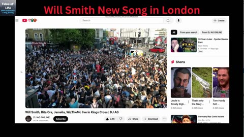 Will Smith New Song in London