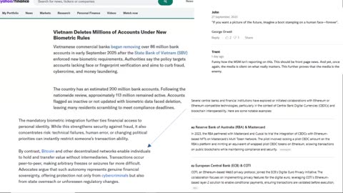 Vietnam biometric Digital Banking - Beast System and Mark of the Beast