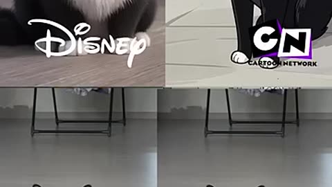 cats in different cartoons
