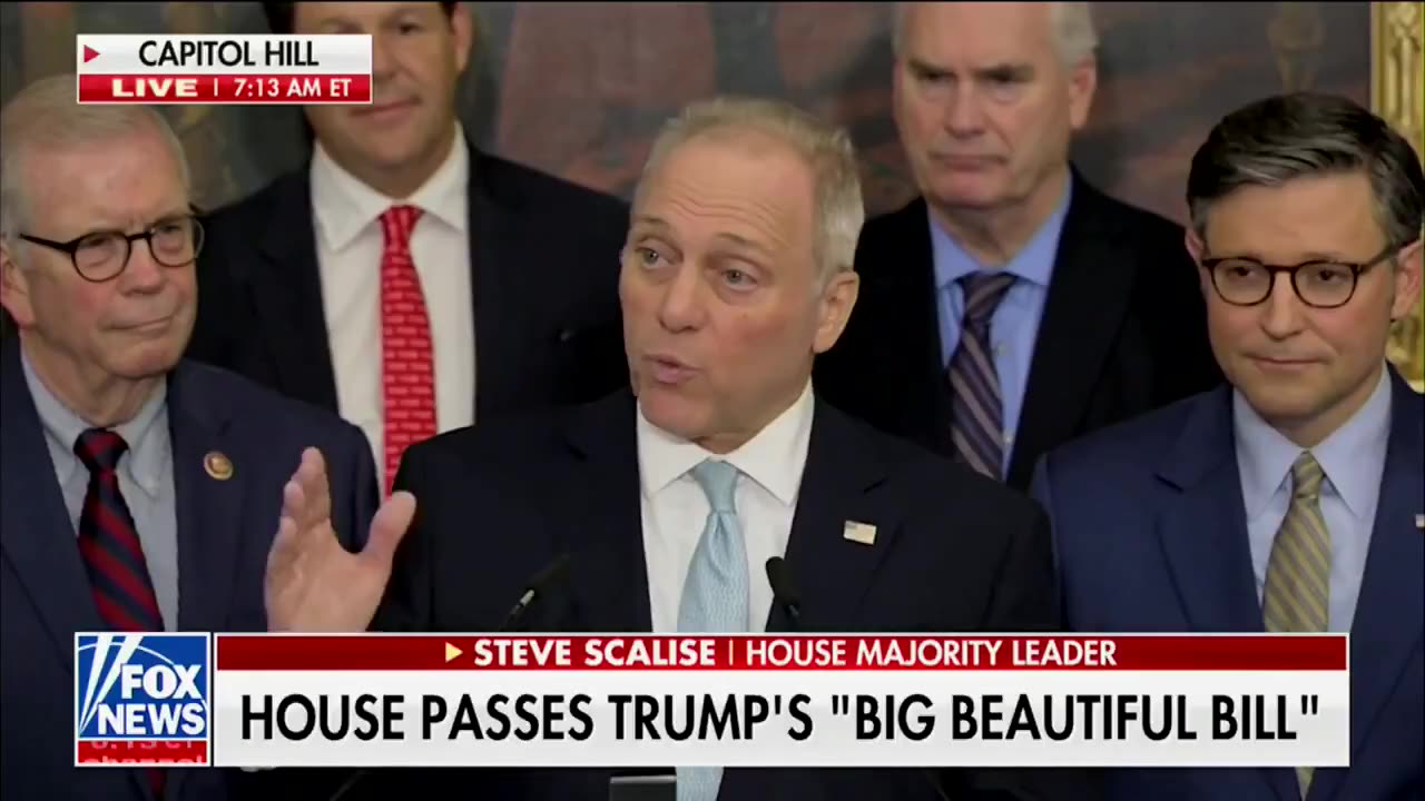 Steve Scalise: "None of this would be possible without the leadership of President Trump."