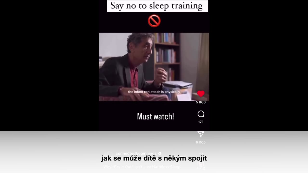 Nechat vyplakat dítě je hřích