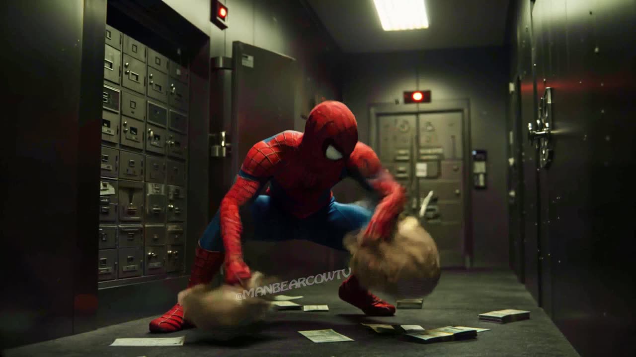 BAD SPIDER MAN ROBS BANK | WITH GREAT POWER COMES GREAT RESPONSIBILITY MEME