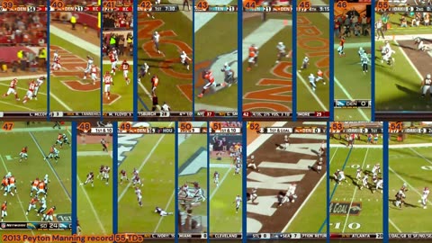Collage 03: 2013 Peyton Manning record 55 TDs