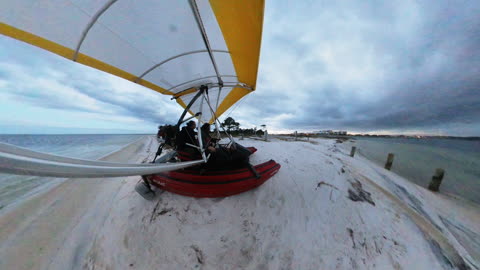 Sunset Beach Flight in a Cygnet2 with Mike - part 1 unedited