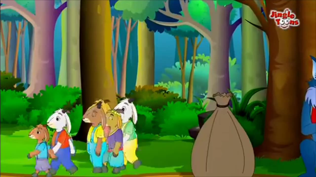 The forest king 👑 lion catch the goat sons . Cartoon hindi story.