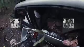 Helmet Cam: Spetsnaz DRG Ambushed a Ukrainian Vehicle Behind Enemy Lines