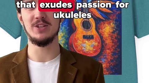 Ukulele with Angel Wings Tee