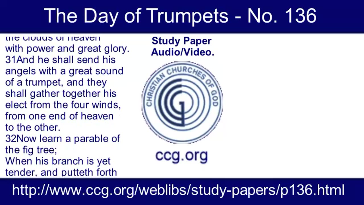 Study paper - The Day of Trumpets. No. 136