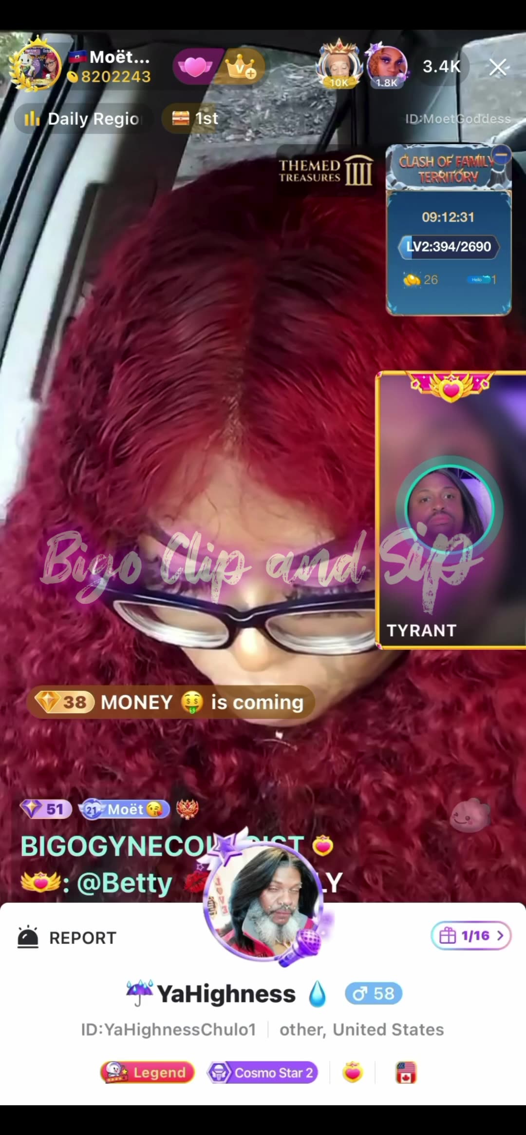 Moet crashing out while listening to Papi-lines more men 10/30/25 #bigoclipandsip