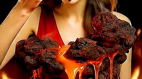 ASMR Lava. Mukbang