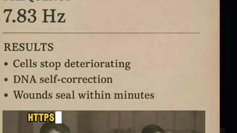 The frequency 7.83 Hz is the Schumann Resonance