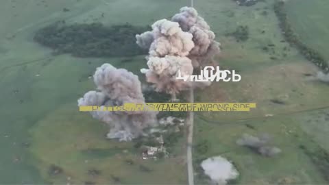 Footage shows a powerful strike by 4 FAB-500s