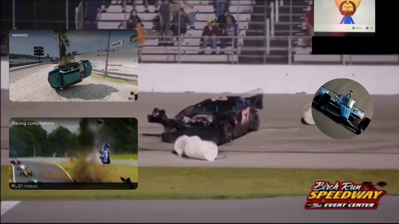 Asphalt short-track huge crash compilation (REACTION)