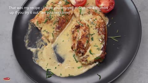 Crispy chicken in creamy garlic parmesan sauce – Easy recipe