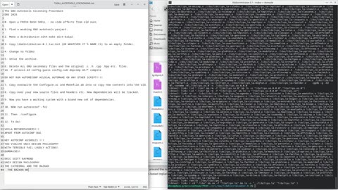 GNU Autotools cocooning procedure - verified works kubuntu Linux