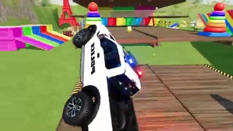 FS22: Transporting Colorful Police Cars & Fire Trucks
