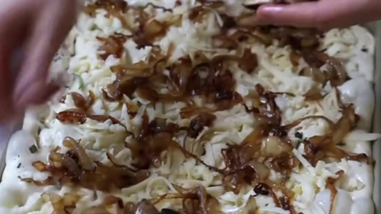 This is a favorite savory take on classic focaccia