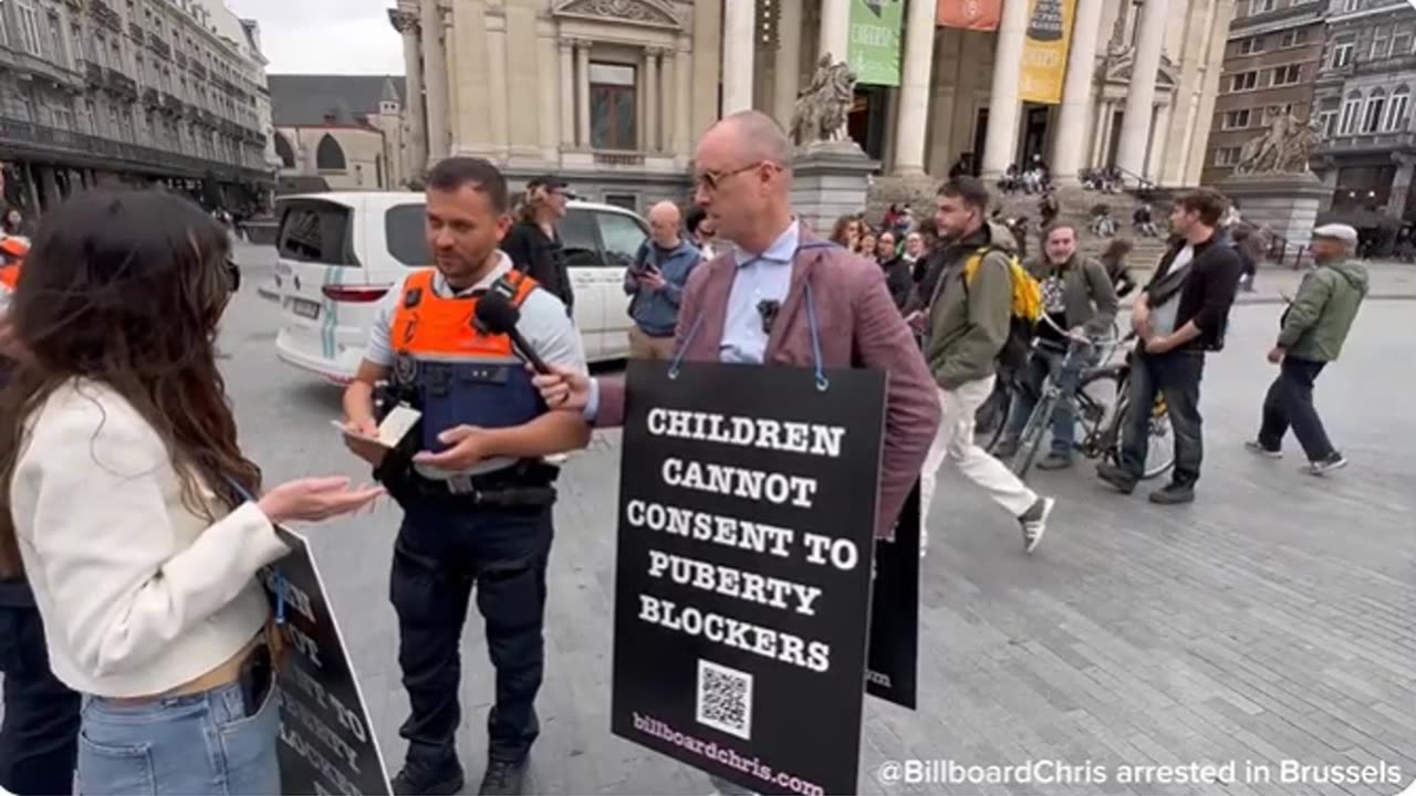 Billboard Chris Arrested in Brussels