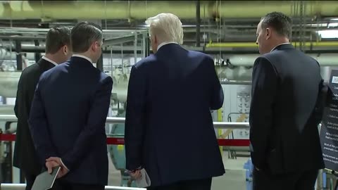 President Donald Trump tours the Kennedy Center and participates in a board meeting