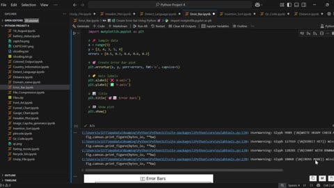 Create Error Bars in Python