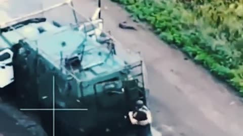 🤖🚑 Ukraine Russia War | Russian FPV Drone Hits Ukrainian UGV with Wounded | RCF